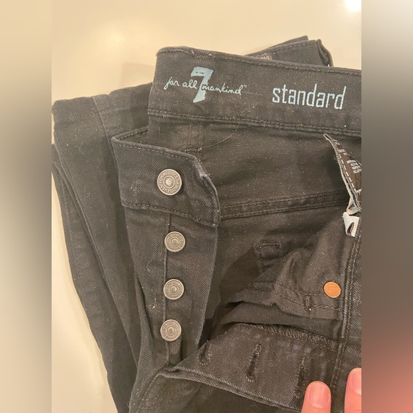 7 for All Man Kind - Men’s Black Jean Size 30 - Picture 2 of 6